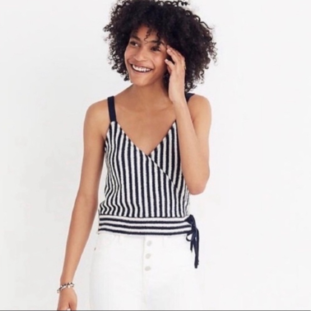 Madewell Stripe Wrap Tank